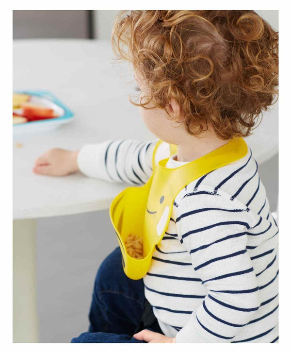 Skip Hop Zoo Fold & Go Silicone Bib Bee