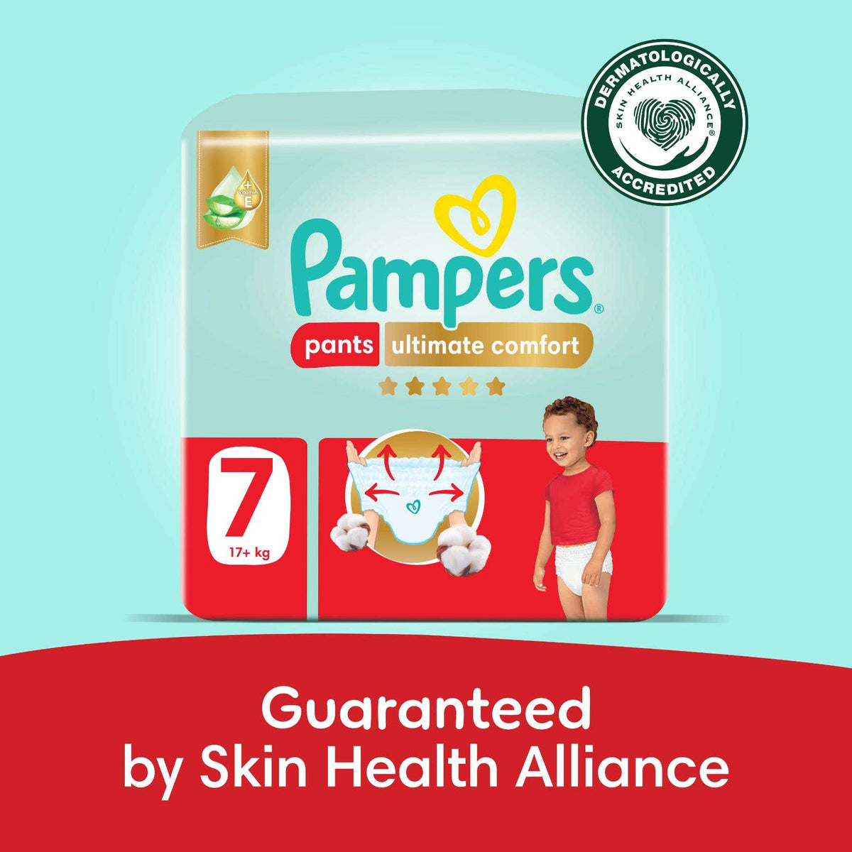 Pampers Ultimate Comfort Pants Size 7 17+kg 32 Pants (Made In Egypt)