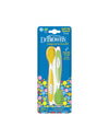 Dr Browns Twin Pack Soft-Tip Spoon (Pack Of 2)- Yellow And Green