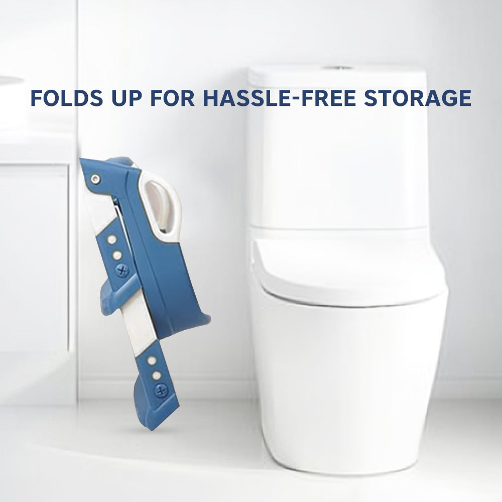Hopop Toddler Toilet Seat with Step Ladder One Size – Blue