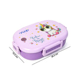 Youp Stainless Steel Purple Color Kids Lunch Box - Unicorn Theme
