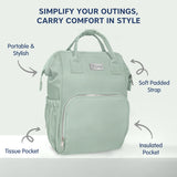Hopop Portable & Stylish Travel Friendly Spacious Baby Diaper Bag One Size – Green