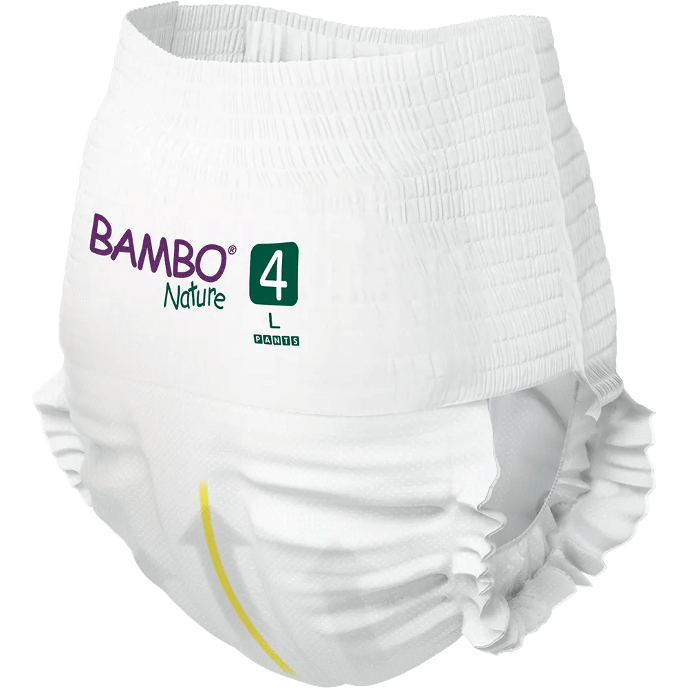 Bambo Nature Premium Baby Pants Diapers Size 4 Large 7–12 kg – Pack of 40