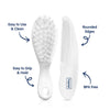 Hopop Soft Bristles Baby Comb & Brush Set - White