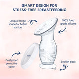 Hopop Natural Fit Silicone Manual Breast Pump Milk Saver One Size – Clear