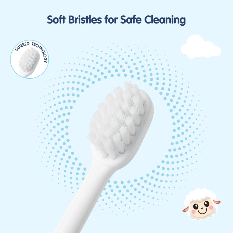 Hopop Soft Baby Toothbrush (6–36 Months) - Yellow