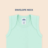 Hopop Baby Envelope Neck Sleeveless Cotton Vest Preemie–2Y – Multicolor
