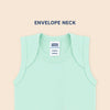 Hopop Envelope Neck Sleeveless Cotton Vest Pack Of 1 - Assorted