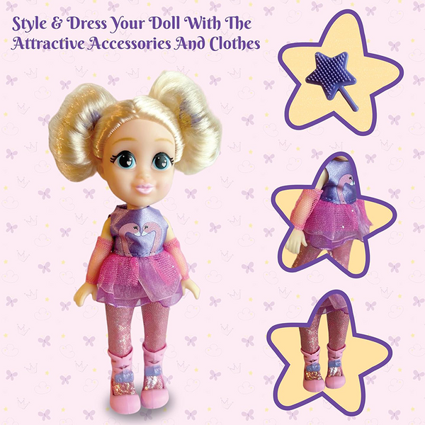 WinMagic Li'l Diva Ballerina-Bella - 6" Doll (1-6 Years)