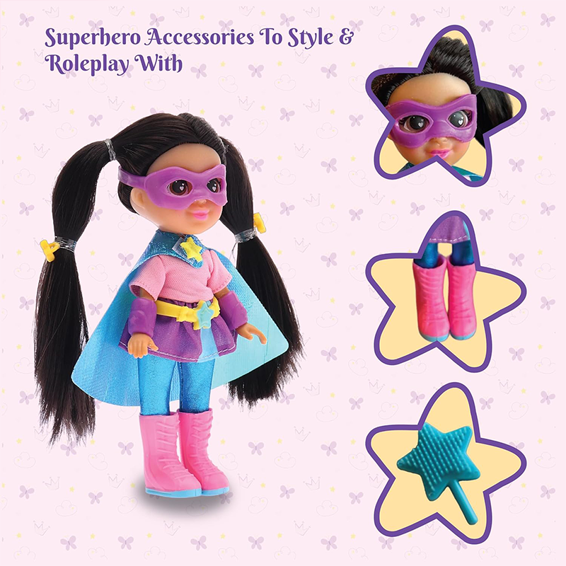 WinMagic Li'l Diva Superhero Starlight - 6" Doll