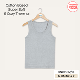 Babiano Cotton-Blend Sleeveless Thermal Vest - Grey