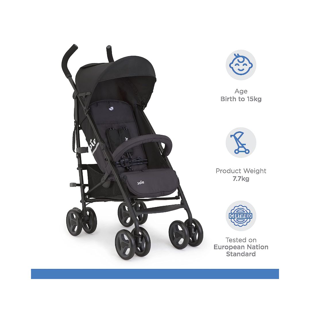 Joie Nitro™ LX Stroller – Two Tone Black