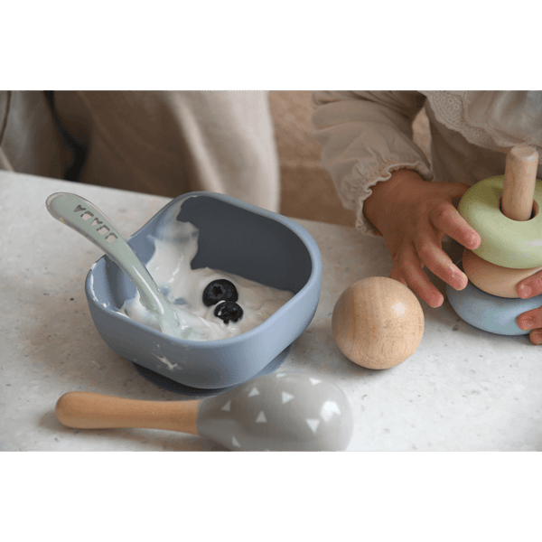 Beaba 2nd Stage Silicone Spoon - Misty Green