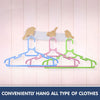 Hopop Multicolored Plastic Clothes Hangers for Baby & Kids