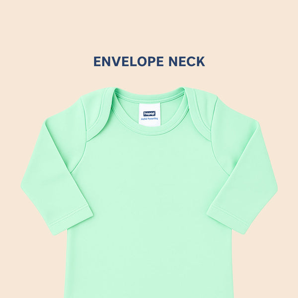 Hopop Envelope Neck Full Sleeve Cotton Vest Pack of 1 - Assorted