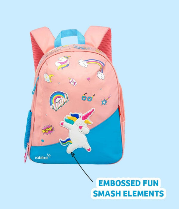 Rabitat Smash Big Kid School Bags, 4-8Yrs 14 Inches School Bag - Sizzle