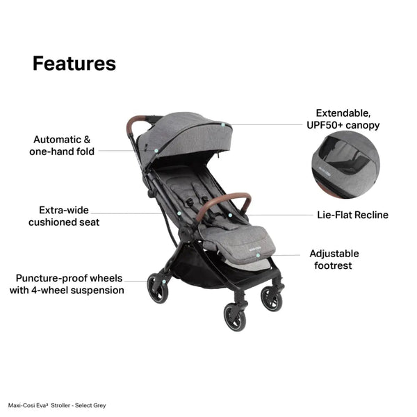 Maxi Cosi Eva 3 - Select Grey