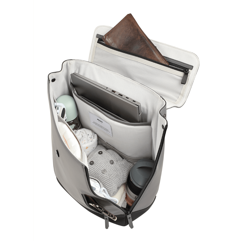 BÉABA Oslo Diaper Backpack 19L – Mineral Grey