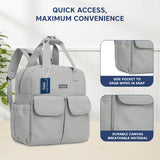 Hopop Baby Diaper Backpack with Changing Mat Large Capacity – Grey