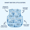 HopopEasy-Clean Waterproof Baby Bib with Food Catcher Pocket Asorted