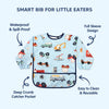 Hopop Waterproof Full Sleeve Baby Bib with Food Catcher Pocket – Apron Style - Assorted Print