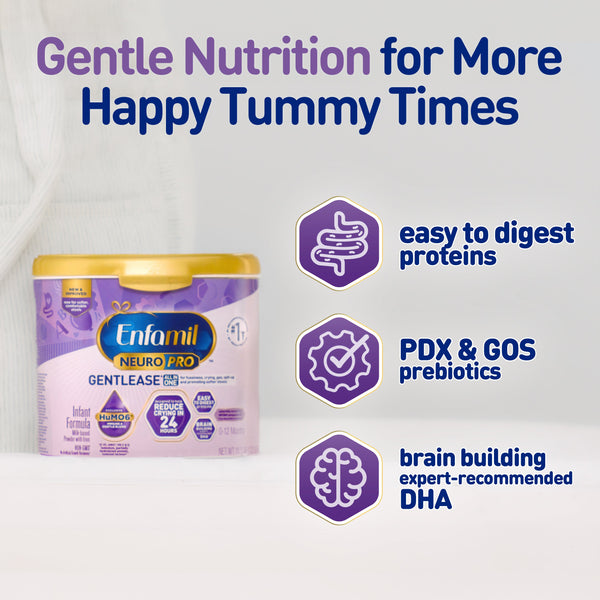Enfamil Neuro Pro Gentlease Infant Baby Milk Formula - 567Gms, 0 To 12Months