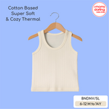 Babiano Cotton-Blend Sleeveless Thermal Vest - Cream