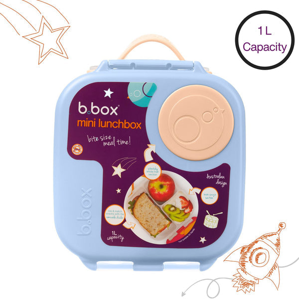 B Box Mini Lunch Box - Feeling Peachy Light Blue