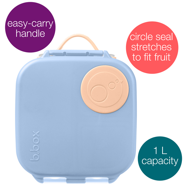 B Box Mini Lunch Box - Feeling Peachy Light Blue