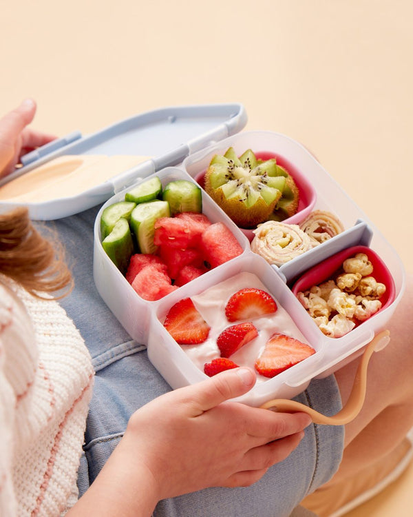 B Box Mini Lunch Box - Feeling Peachy Light Blue
