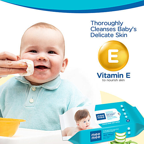 Mee Mee Caring Baby Wet Wipes, 24 pcs