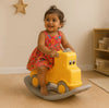 Playgro Wagon Rock-N-Ride 29.5 × 14.5 × 17.5 Inch – Yellow