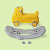 Playgro Wagon Rock-N-Ride 29.5 × 14.5 × 17.5 Inch – Yellow