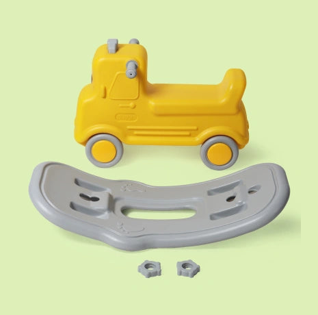 Playgro Wagon Rock-N-Ride 29.5 × 14.5 × 17.5 Inch – Yellow