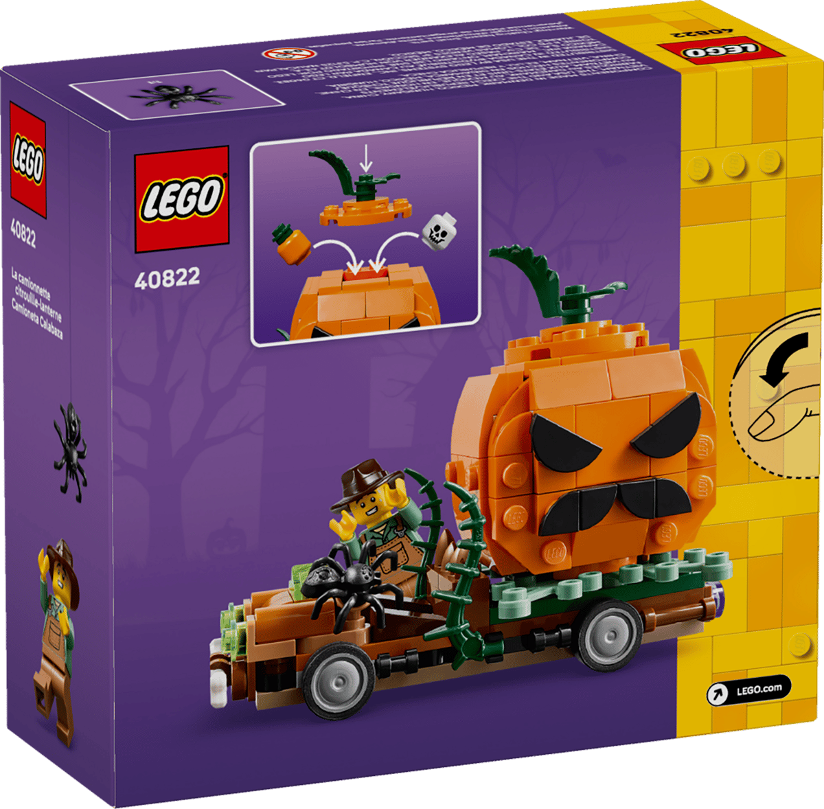 LEGO Jack-O'-Lantern Pickup Truck 177 Pieces 8 × 6 × 10 cm Multicolour