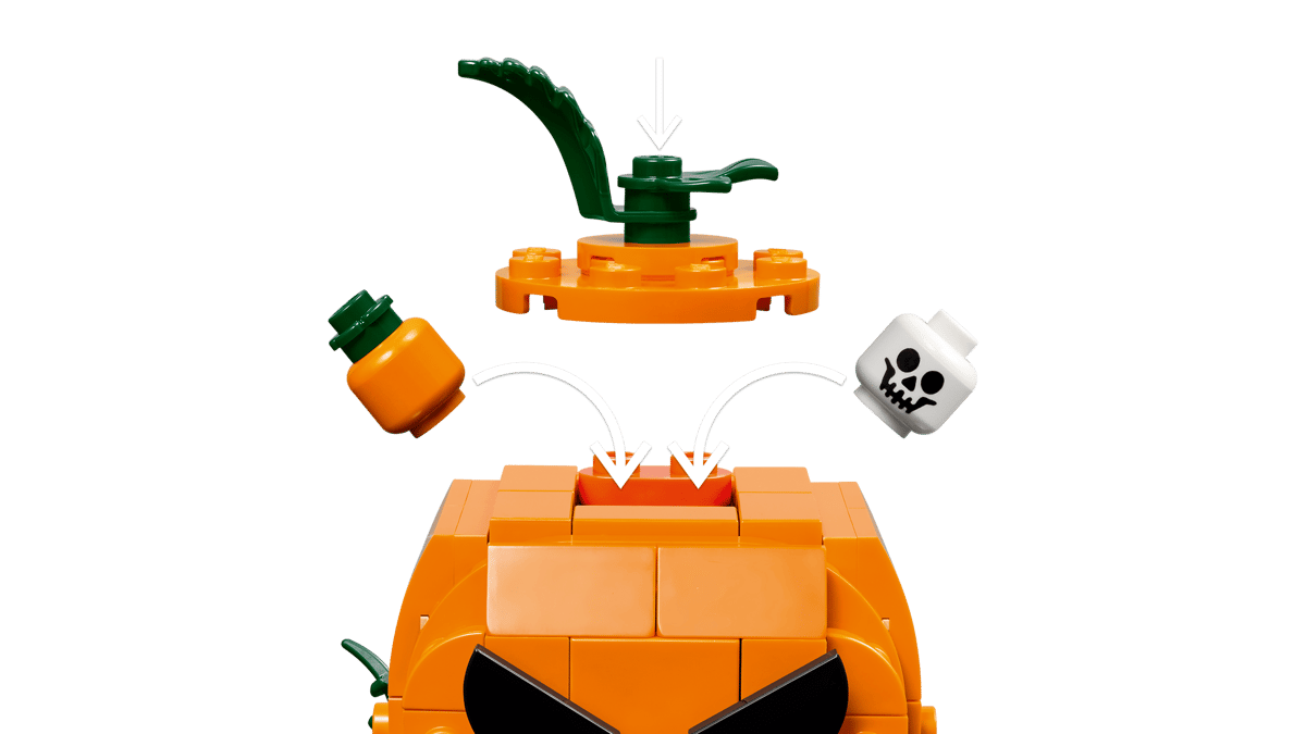 LEGO Jack-O'-Lantern Pickup Truck 177 Pieces 8 × 6 × 10 cm Multicolour