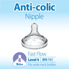 Dr. Brown's Level 4 Natural Silicone Nipple Wide Neck Pack OF 6