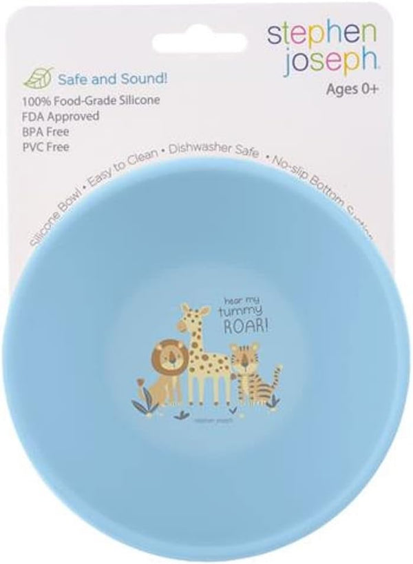 Stephen Joseph Silicone Bowl - Zoo