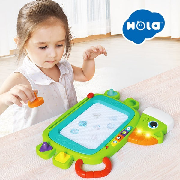 Hola Magnetic Scribbler With Music & Light 34.5 x 29 x 3 cm Multicolor