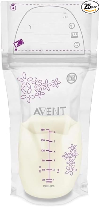 Philips Avent Secure Breast Milk Storage Bags - Pk 25