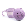 Melii Snack Container with Finger Trap - Purple Cat