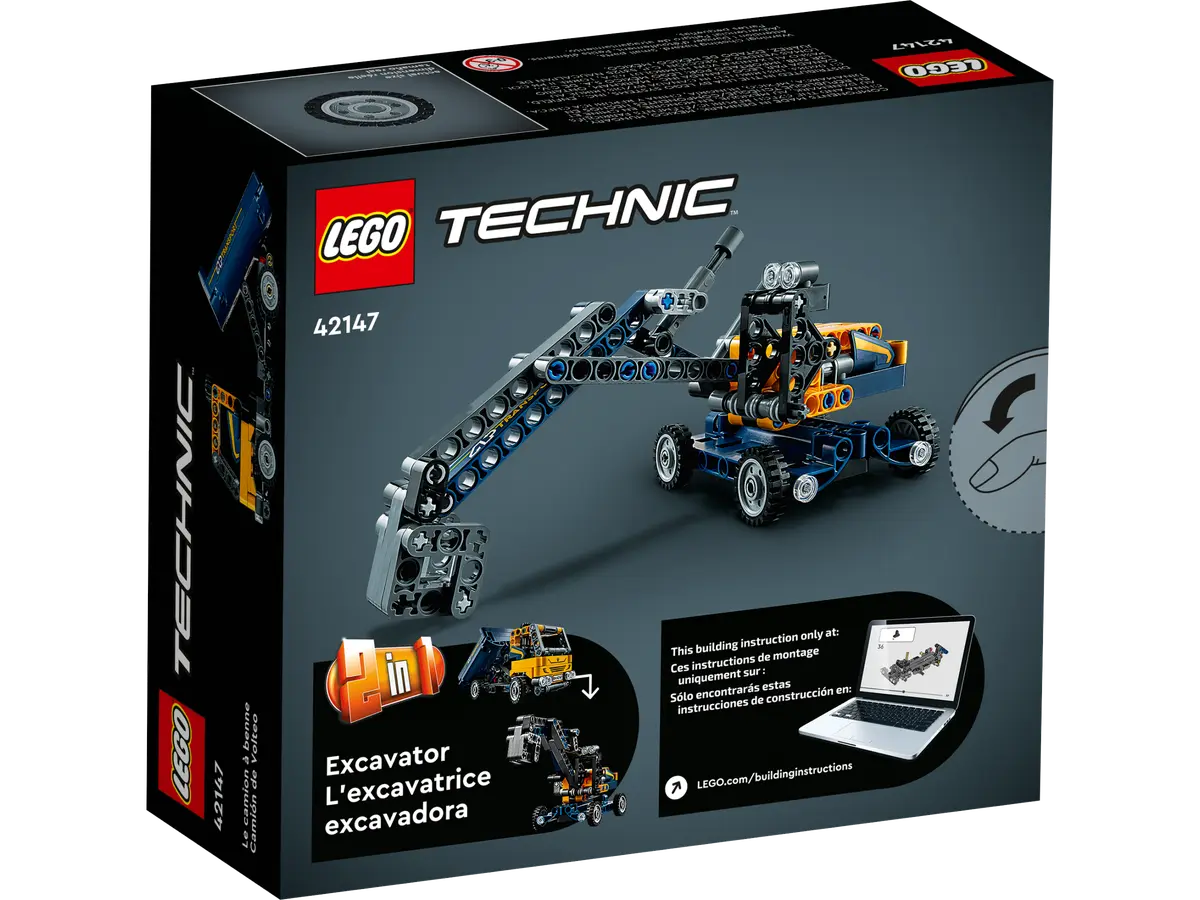 LEGO Technic Dump Truck 7+ 177Pcs 42147