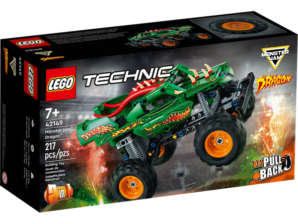 LEGO Technic Monster Jam Dragon 7+ 217Pcs 42149