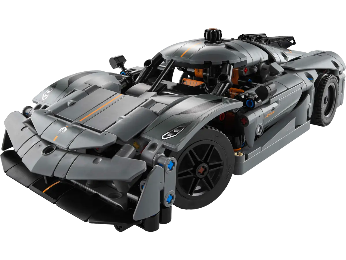 LEGO Technic Koenigsegg Jesko Absolut Grey Hypercar 10+ 801Pcs 42173