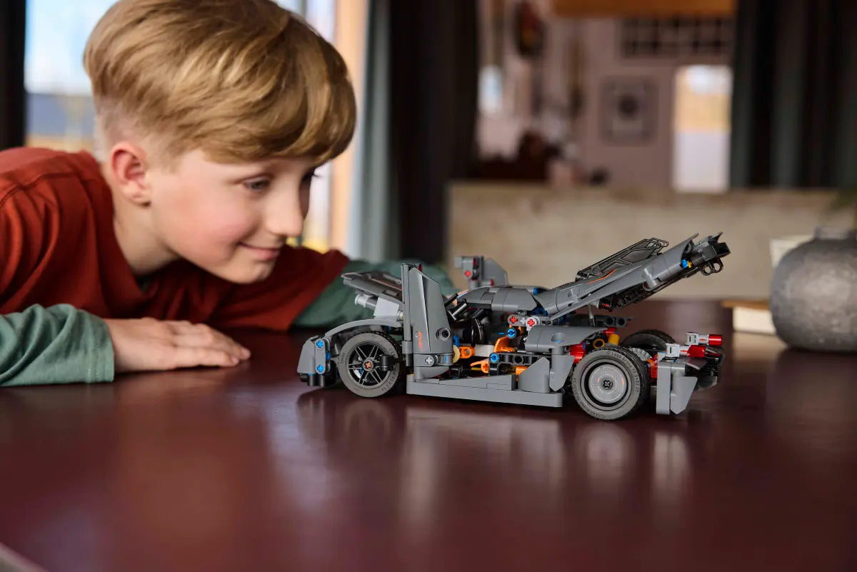 LEGO Technic Koenigsegg Jesko Absolut Grey Hypercar 10+ 801Pcs 42173