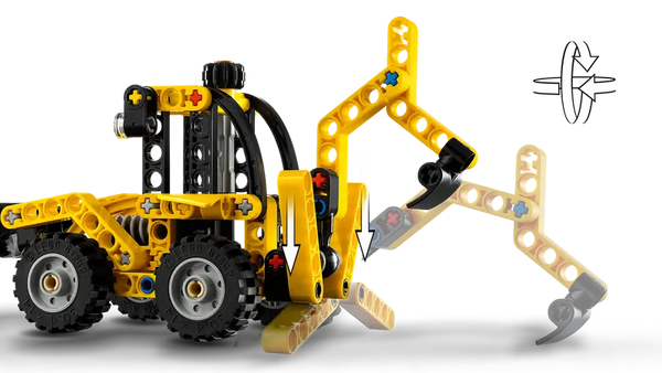 LEGO Technic Backhoe Loader Construction Toy Vehicle Set 7+ 104Pcs 42197