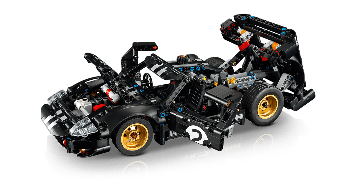 LEGO Technic 1966 Ford GT40 MKII Race Car 793 Pieces 18+ – Black & Silver