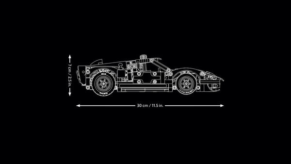 LEGO Technic 1966 Ford GT40 MKII Race Car 793 Pieces 18+ – Black & Silver