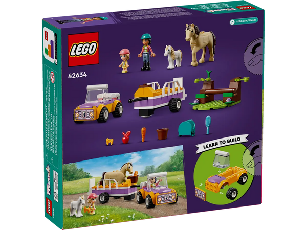LEGO Friends Horse and Pony Trailer 4+ 105Pcs 42634