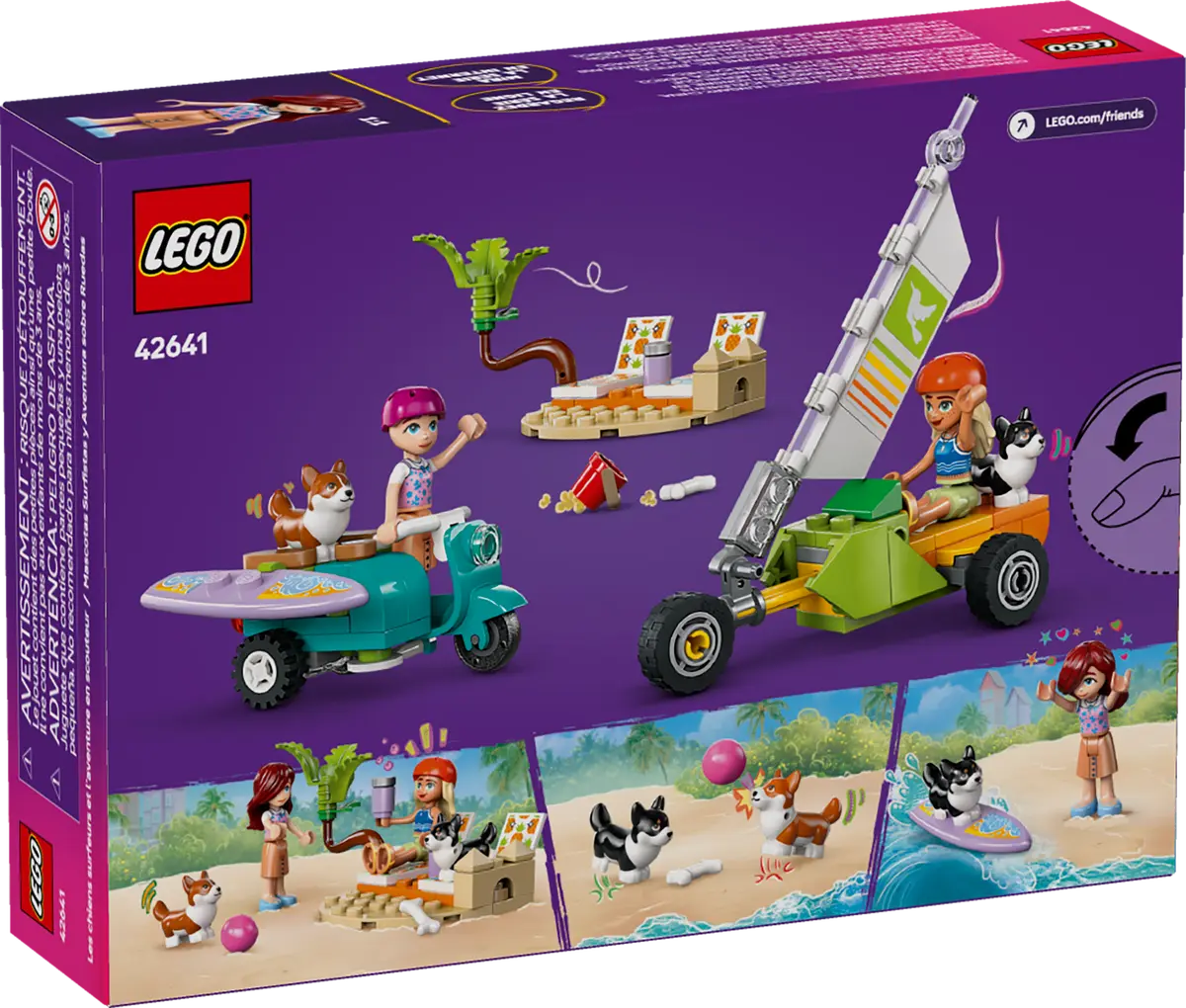 Lego Friends 42641 Surfing Dogs And Scooter Adventure 6+